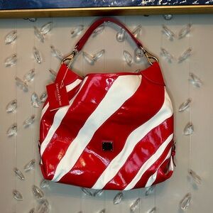Vintage 2000 Dooney & Bourke Striped Hobo Bag